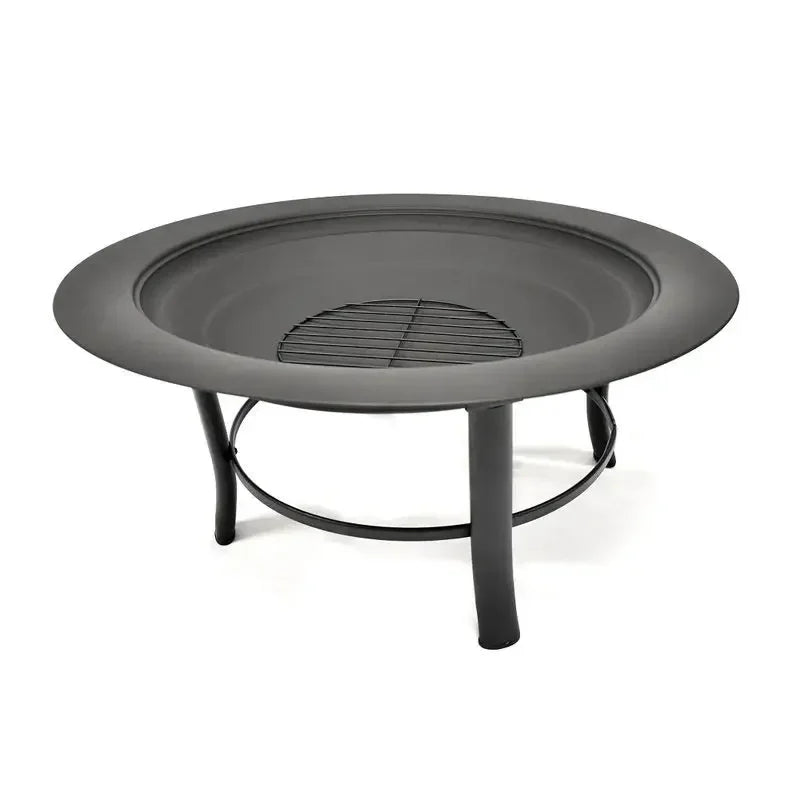 Camping Fire Pit Bonfire Stove Bonfire Activity Wood Basket Black Garden  Wood Stove Heating Furnace With Baking Net