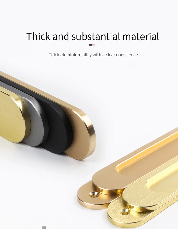 BON Paste sliding door handle kitchen door barn door aluminum door glass sliding door without punching sliding door fastener