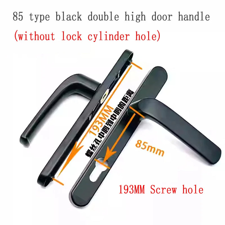 Broken Bridge 8525/9230 Series Screen Door Double Door Aluminum Alloy Black And White Gold And Silver High Low Door Lock Handle