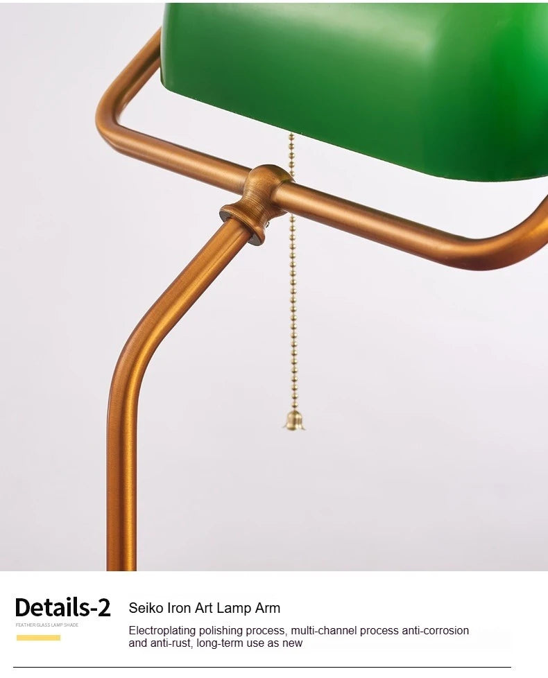 Retro Wall Lamp Entrance Courtyard Entrance Living Room Corridor Hotel Green Glass Cover Atmosphere Sconce