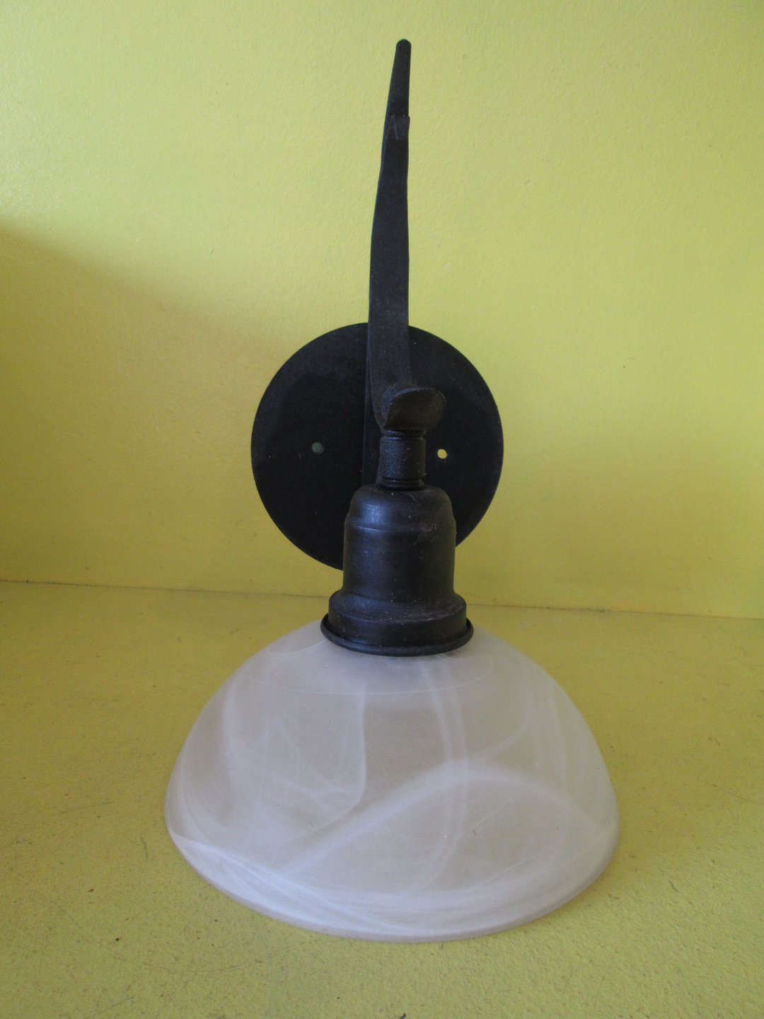 Nordic Iron With Swirly Half Circle Shade Wall Scone 355H x 230W