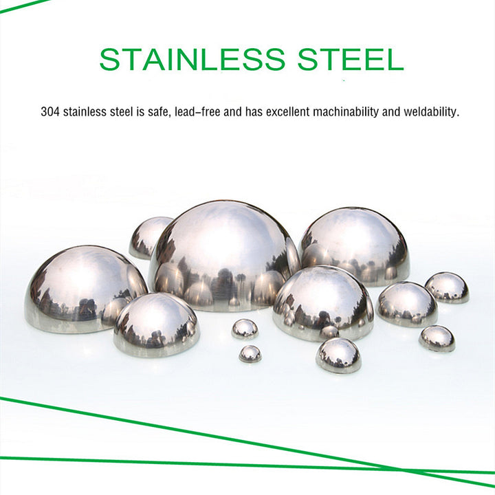 Diameter 19mm-600mm 304 material 1.5mm thick stainless steel hemispherical mirror hollow Garden Art