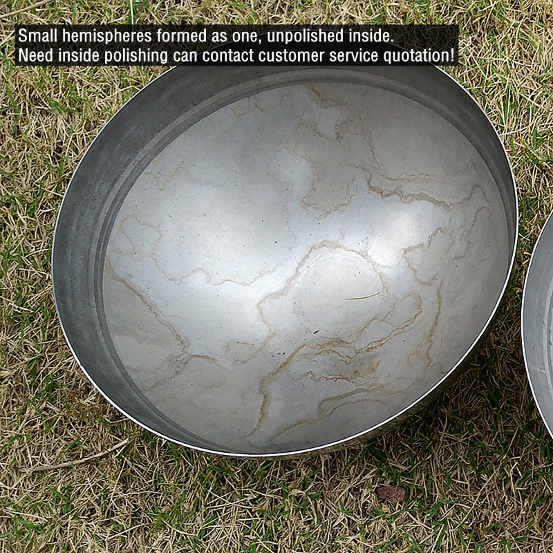 Diameter 19mm-600mm 304 material 1.5mm thick stainless steel hemispherical mirror hollow Garden Art