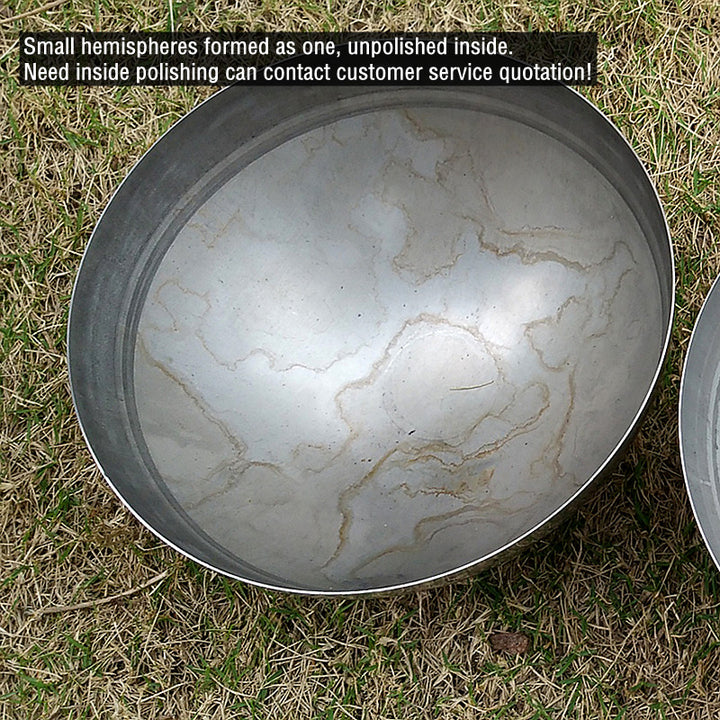 Diameter 19mm-600mm 304 material 1.5mm thick stainless steel hemispherical mirror hollow Garden Art