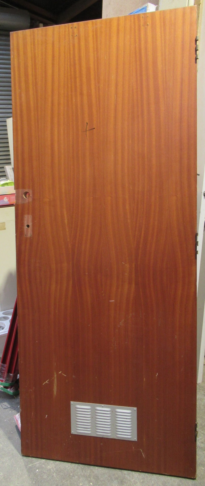 Internal Brown Hollowcore Door with Vent   1980H x 810W x 40D