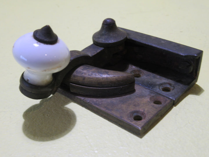 Brass and Porcelain Fitch Fastener   70L x 25W