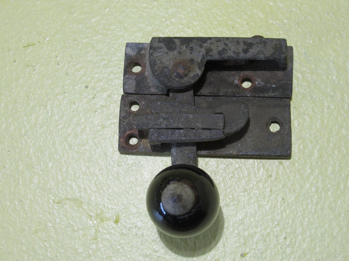 Brass and Porcelain Fitch Fastener   70L x 25W