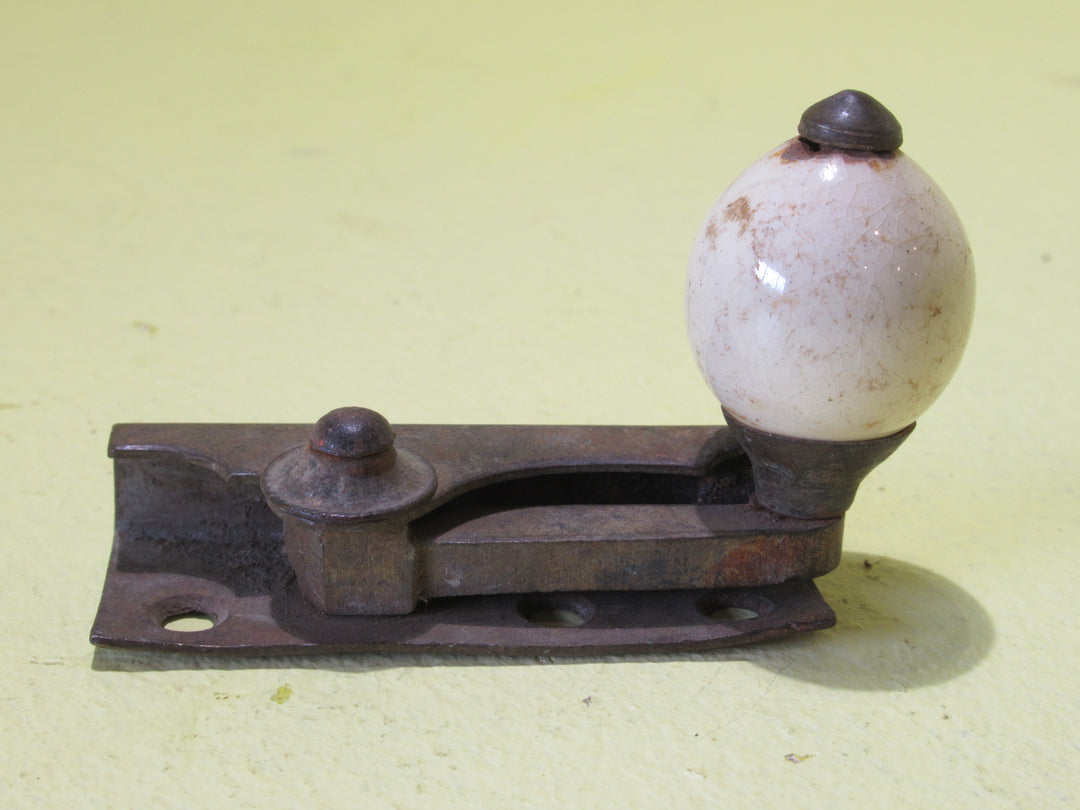 Brass & Cream Porcelain Fitch Fastener (Top Half Only)   67L x 23W