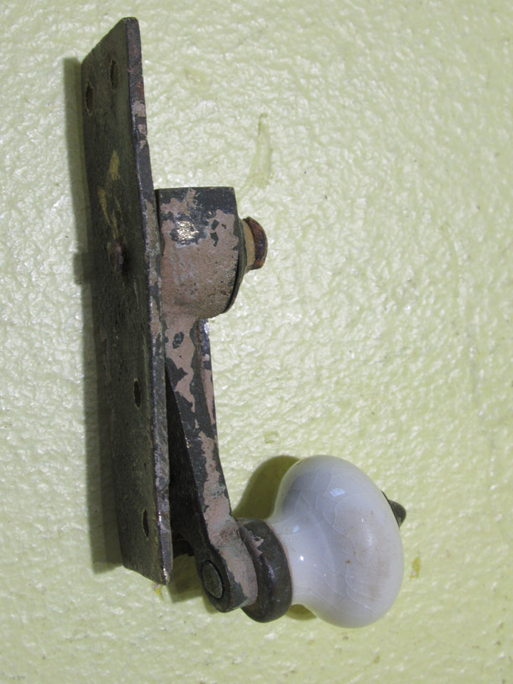 Brass & Cream Porcelain Fitch Fastener (Top Half Only)   67L x 23W