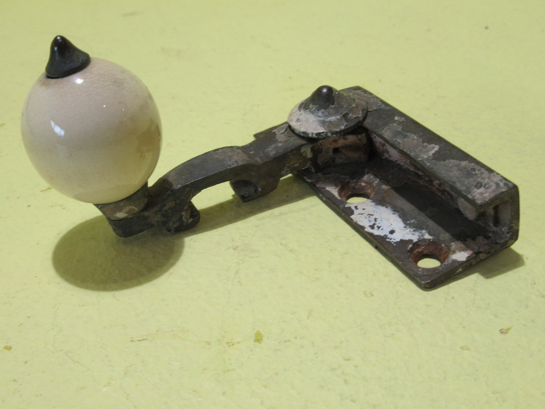 Brass & Cream Porcelain Fitch Fastener (Top Half Only)   67L x 23W