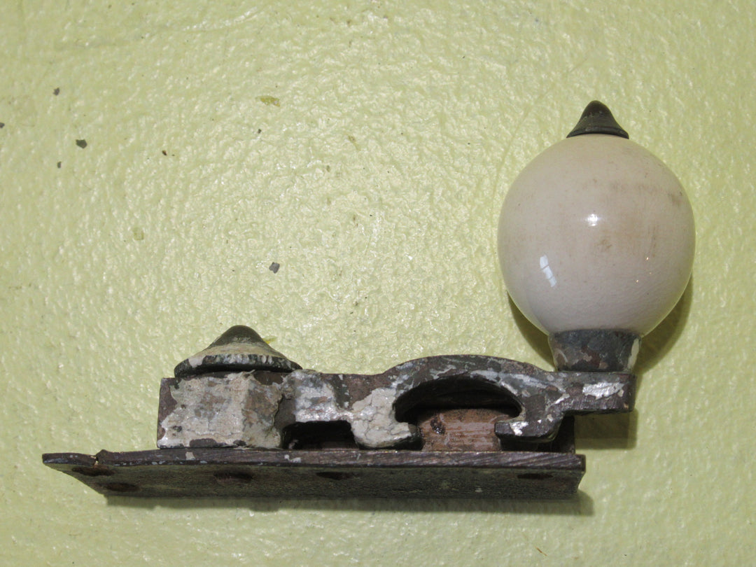 Brass & Cream Porcelain Fitch Fastener (Top Half Only)   67L x 23W