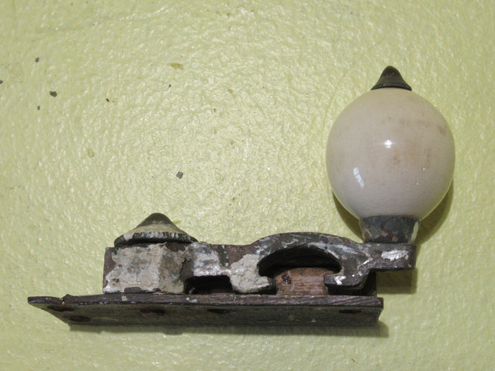 Brass & Cream Porcelain Fitch Fastener (Top Half Only)   67L x 23W