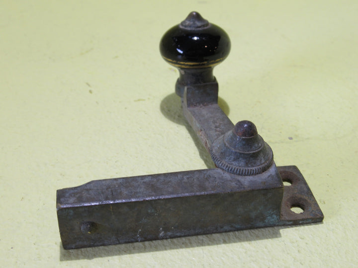 Brass & Cream Porcelain Fitch Fastener (Top Half Only)   67L x 23W