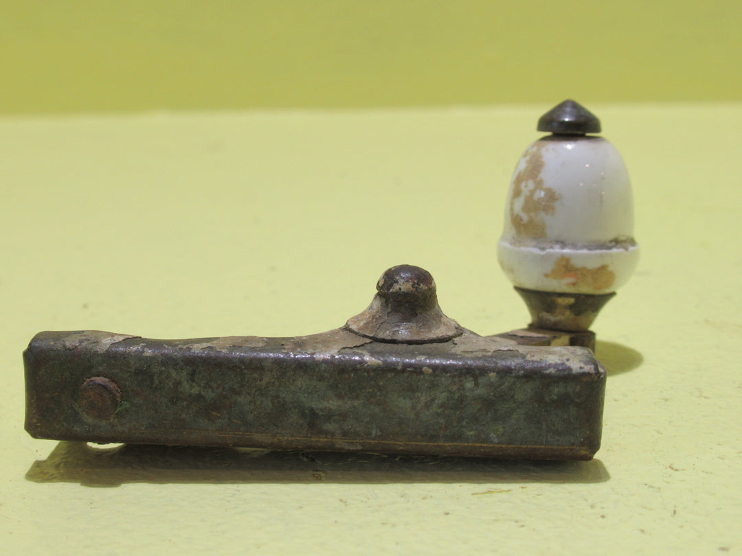 Brass & Cream Porcelain Fitch Fastener (Top Half Only)   67L x 23W