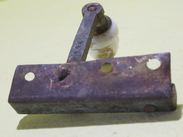 Brass & Cream Porcelain Fitch Fastener (Top Half Only)   67L x 23W