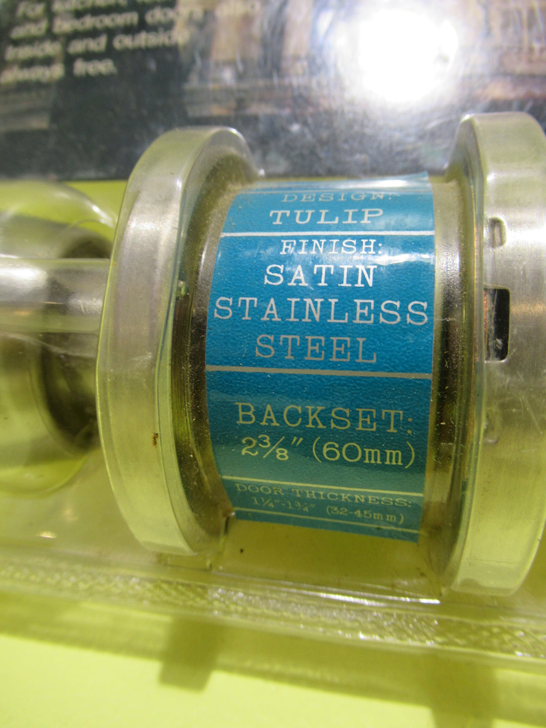 Brush Chrome Conical Knob Handle with Push Button Lock and Key Entry 50-65D x 56H