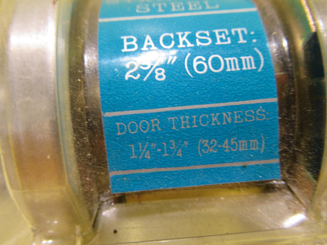 Brush Chrome Conical Knob Handle with Push Button Lock and Key Entry 50-65D x 56H