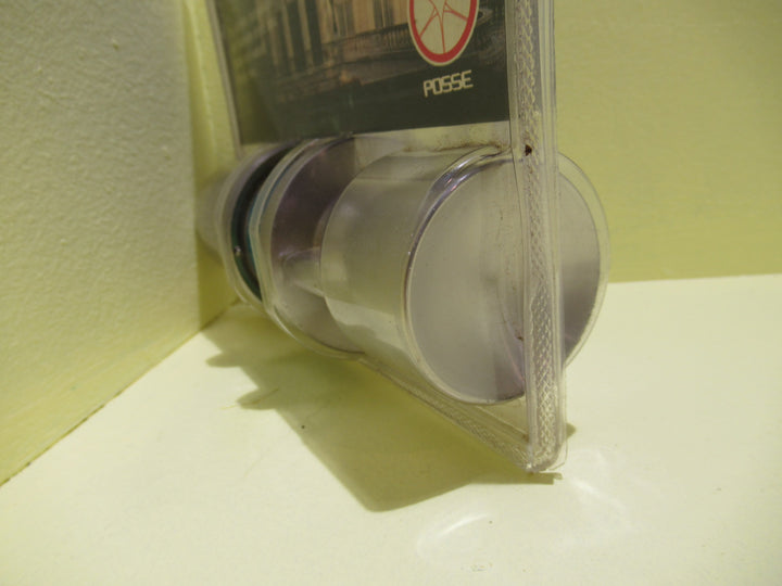 Brush Chrome Conical Knob Handle with Push Button Lock and Key Entry 50-65D x 56H