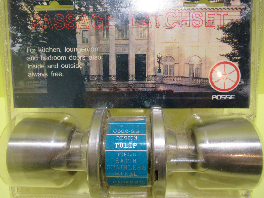 Brush Chrome Conical Knob Handle with Push Button Lock and Key Entry 50-65D x 56H