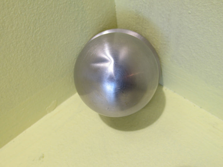 Brushed Chrome Door Pull Handle 65Dia x 65H