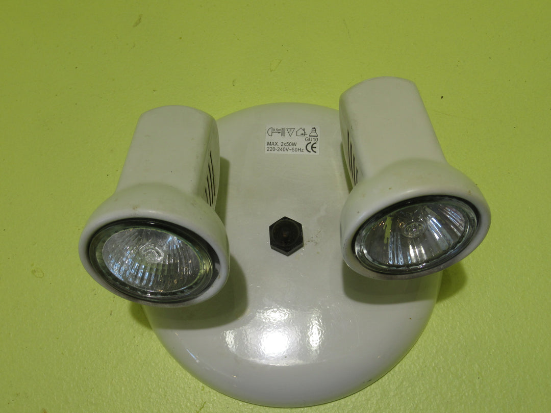 Double Spot Light Ceiling Base 170 Dia/110 H