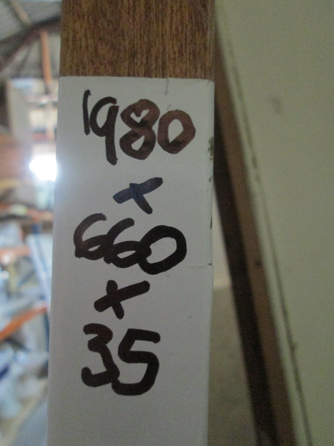 Hollow Core Sliding Door 1960H x 660W x 35D