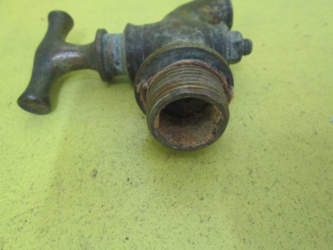 Small Brass Rustic Garden Toggle Top Tap 95L x 30W x 90D