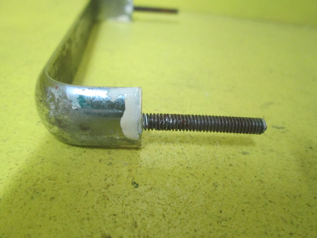 Chrome Retro Rolled edged wide Pull Handle 120L x 15W x 25H