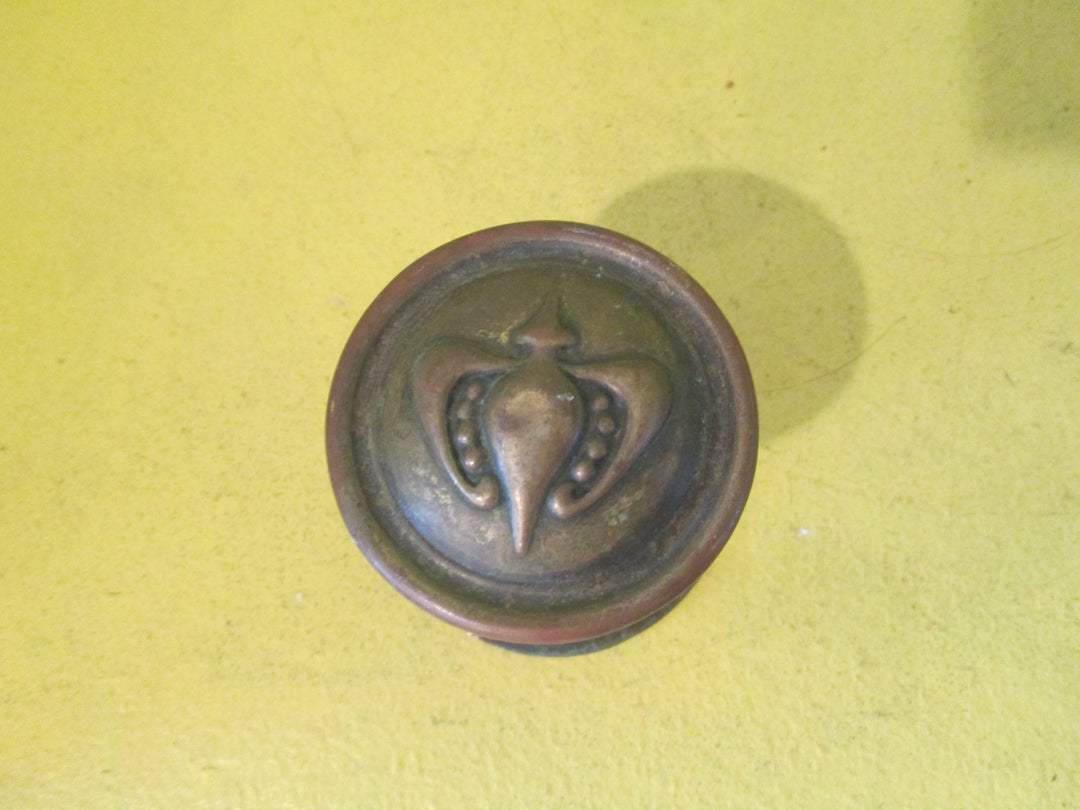 Brass Pressed Copper Lilly Centre Door Knob