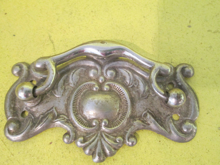 Chrome Ornate Fan Draw Pull Handle 84L x 50W