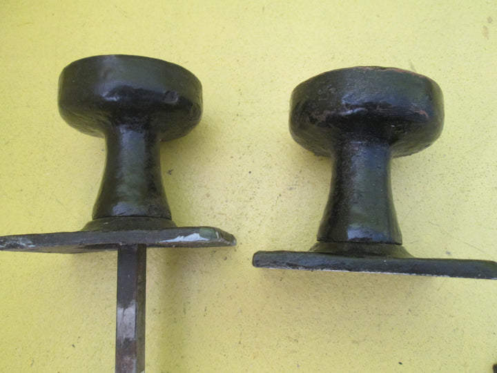 Iron Rectangle Circle Knob with Handle with Celtic Cross Design & Key Hole Cover Plate 67L x 47W/Knob 50D x 70H