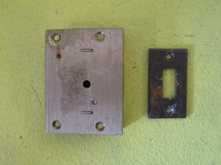 Brass Draw Lock with Plate 64L x 47W x 15D