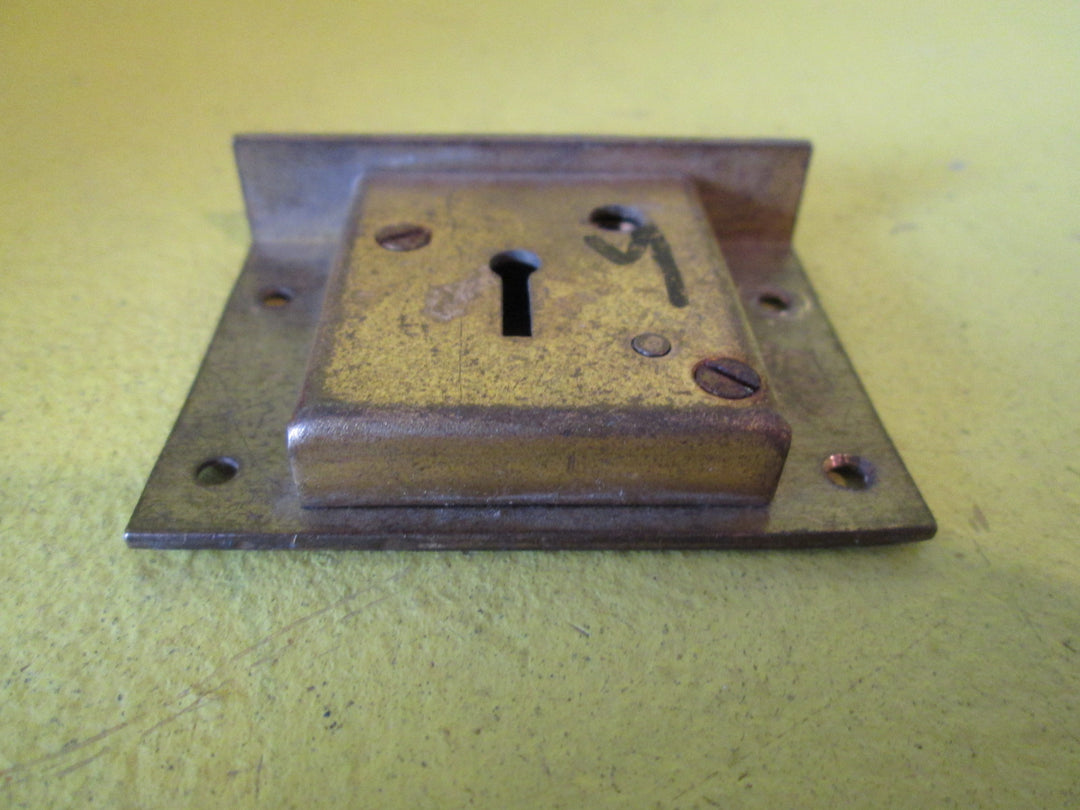 Brass Draw Lock with Plate 64L x 47W x 15D