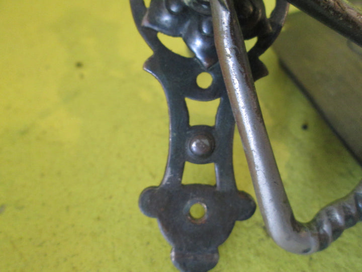 Hallway Cupboard Door Ornate Eschaton Plate with Triangle Pull Handle with Brass Lock 112L x 35W x 15H