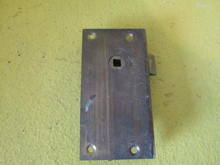 Hallway Cupboard Door Ornate Eschaton Plate with Triangle Pull Handle with Brass Lock 112L x 35W x 15H