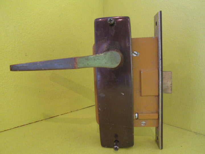 Commercial Lockwood Retro Door Handle & Mortice165L x 45/Lever 55H x 120L