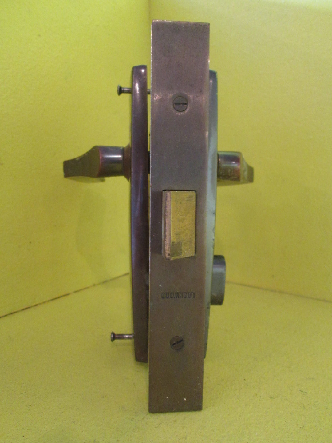 Commercial Lockwood Retro Door Handle & Mortice165L x 45/Lever 55H x 120L