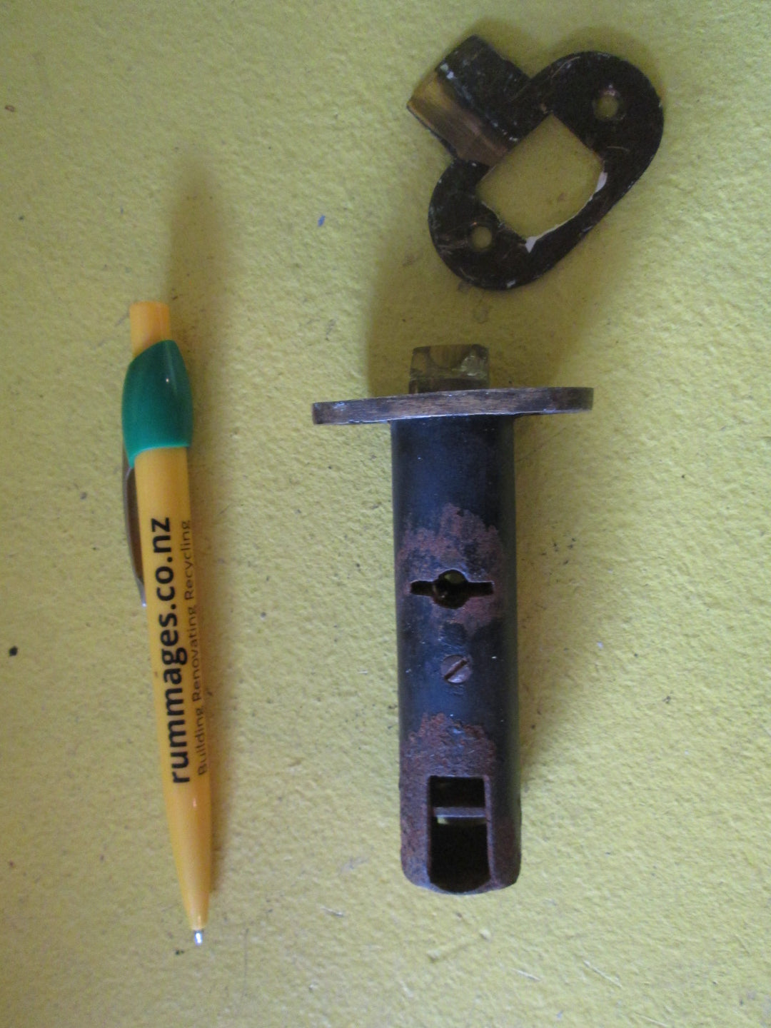 Donald & Pat 11686 Tube Mortice Lock with Heavy Brass Plate 55L x 30W/Body 95W x 25 Dai