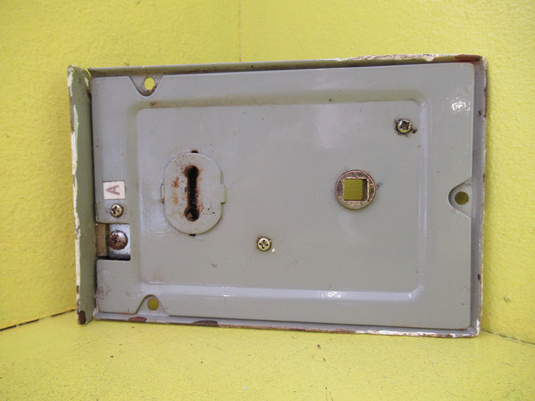 Paint Covered Skirted Victorian Box Rim Lock 160L x 110W x 20D/Axial 110mm