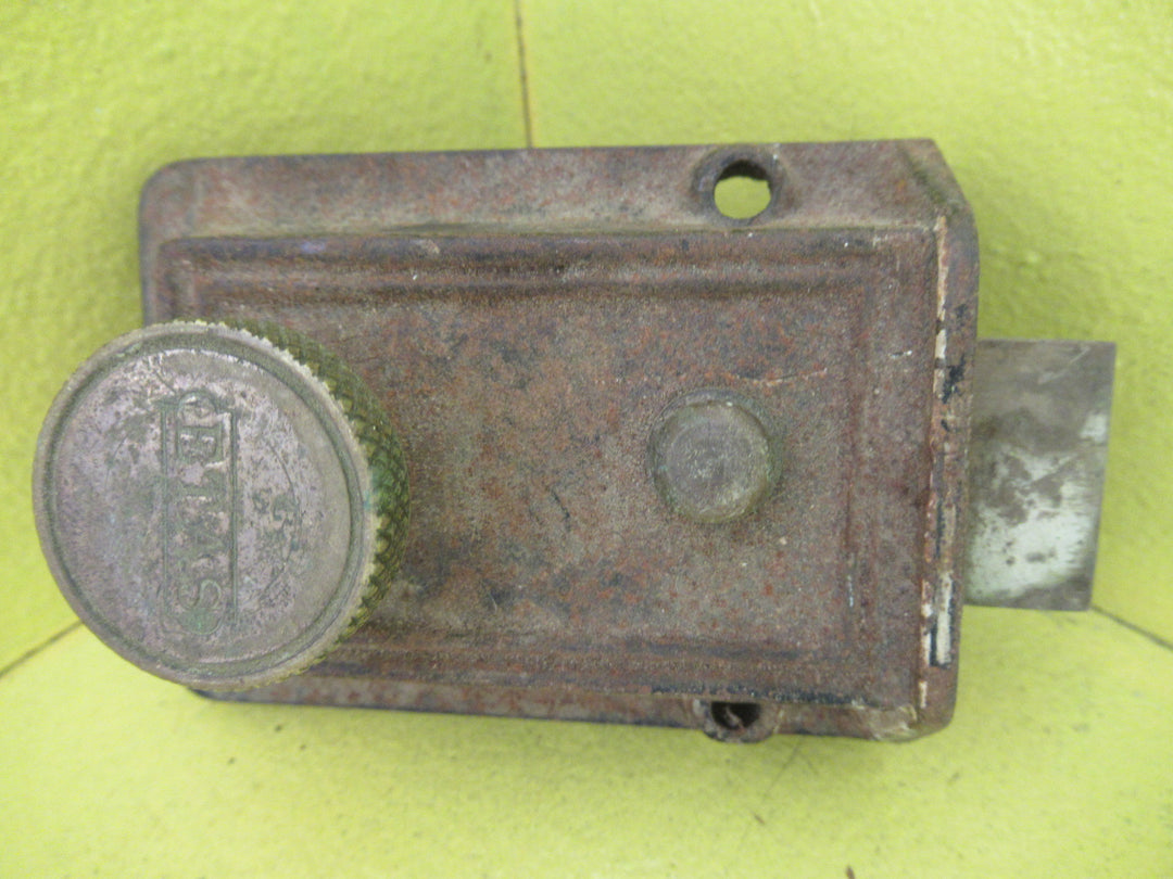 ETAS Cast Iron Art Deco Night Latch 90L x 67W x 45H