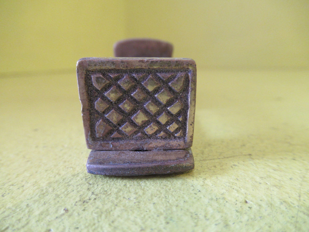 Vintage Brass Spring Loaded Door Stop  150L x 33W x33D