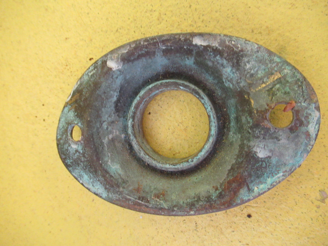 Brass Oval Door Plate  75L x 50W / Hole 20 Dia