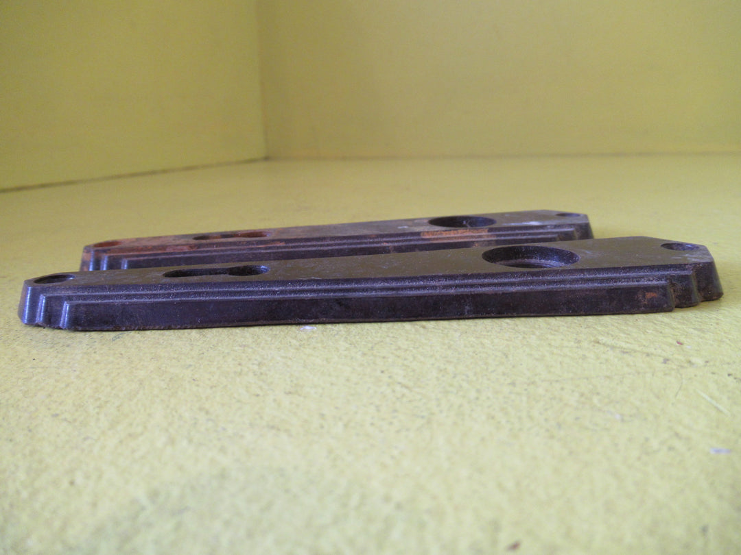 Brown Bakelite Stepped Angled Wedge Door Plates  140L x 35-20W