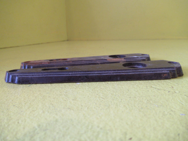 Brown Bakelite Stepped Angled Wedge Door Plates  140L x 35-20W