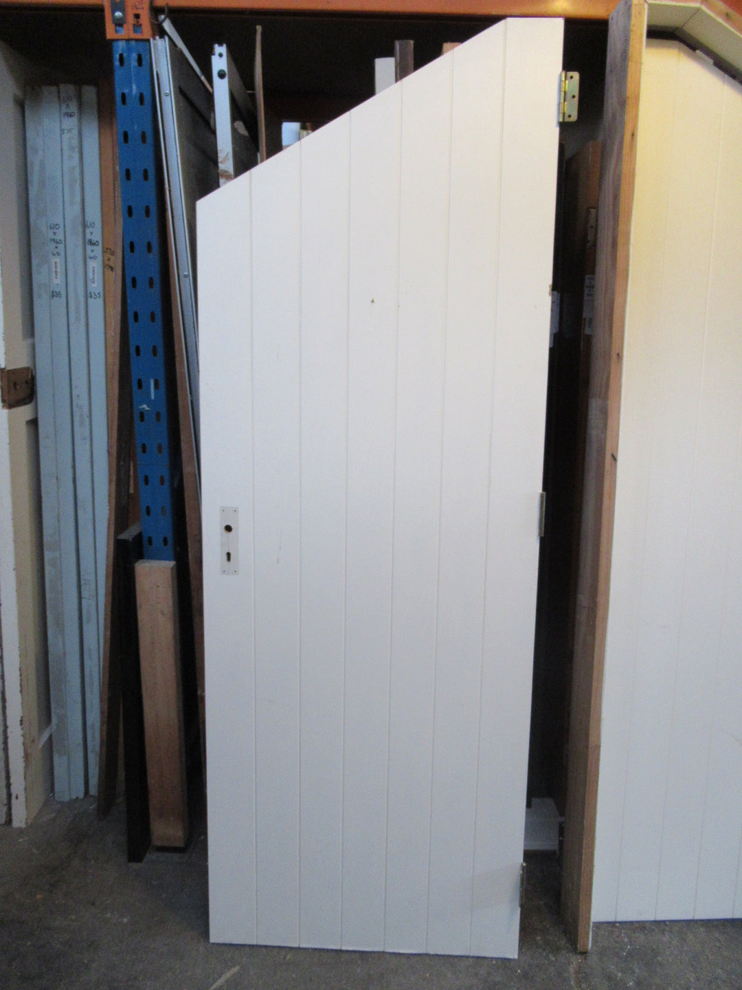 Funky Angled Door with Frame (Door 710W x 1640.5H Low End x 1980H High End x 40D)  (Frame 7600W x 1680.5H Low End x 2040H High End