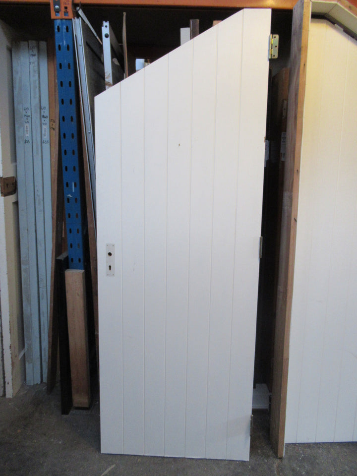 Funky Angled Door with Frame (Door 710W x 1640.5H Low End x 1980H High End x 40D)  (Frame 7600W x 1680.5H Low End x 2040H High End