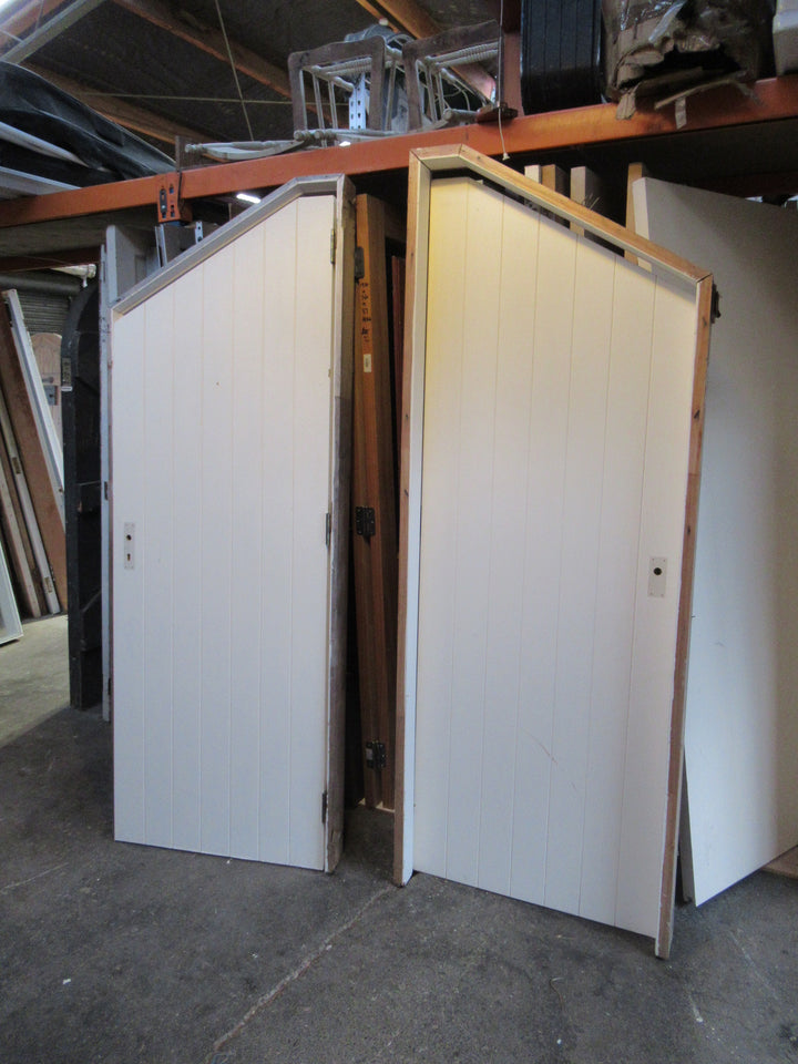 Funky Angled Door with Frame (Door 710W x 1640.5H Low End x 1980H High End x 40D)  (Frame 7600W x 1680.5H Low End x 2040H High End