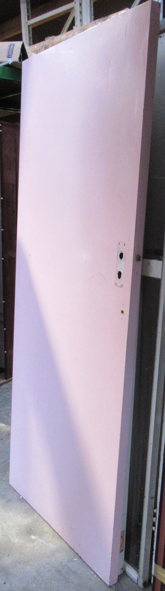 Hollow CoreHeart Rimu Veneer Painted Pink Door   1985H x 765W