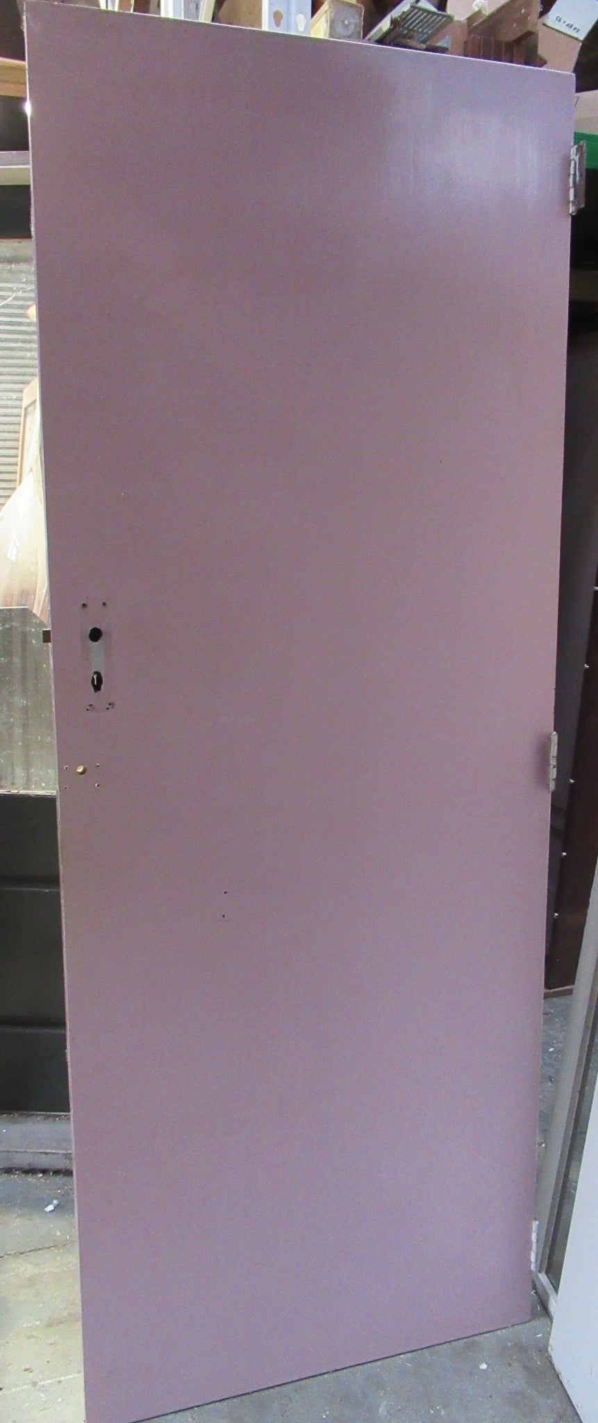 Hollow CoreHeart Rimu Veneer Painted Pink Door   1985H x 765W