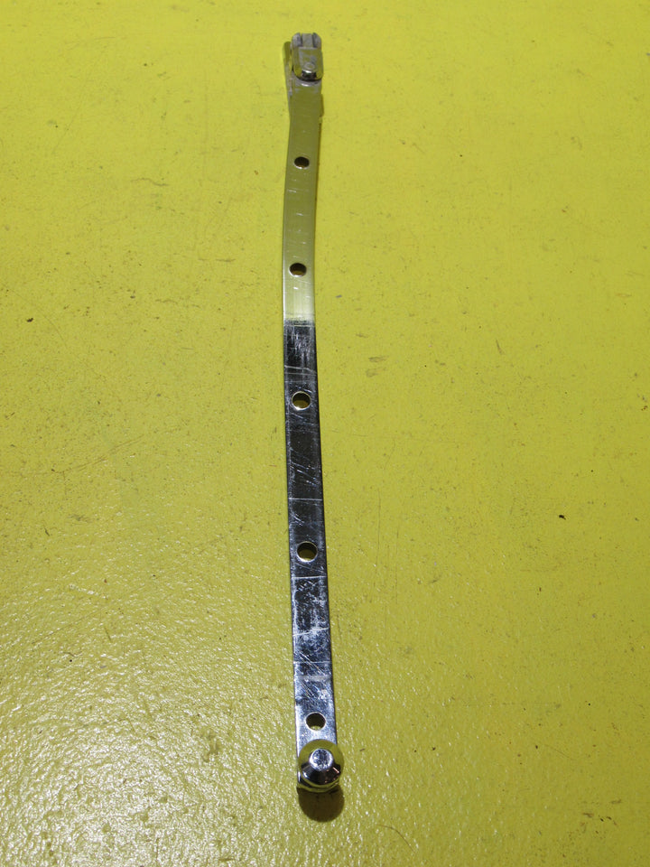 Chrome Casement Stay with Vortex Handle Rectangle end 2 holed   365L x 11W